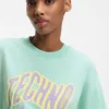 Cotton-jersey T-shirt with printed artwork