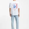 Cotton-jersey T-shirt with printed artwork