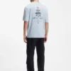Cotton-jersey T-shirt with printed artwork