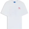 Cotton-jersey T-shirt with printed artwork