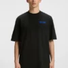 Cotton-jersey T-shirt with puff-print logo