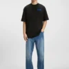 Cotton-jersey T-shirt with puff-print logo