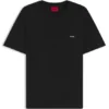 Cotton-jersey T-shirt with rear graphic