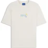 Cotton-jersey T-shirt with rear printed artwork