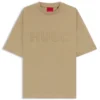 Cotton-jersey T-shirt with reflective logo