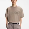Cotton-jersey T-shirt with reflective logo