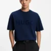 Cotton-jersey T-shirt with reflective logo