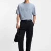 Cotton-jersey T-shirt with reflective logo