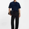 Cotton-jersey T-shirt with reflective logo