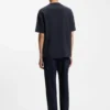 Cotton-jersey T-shirt with reflective logo