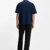 Cotton-jersey T-shirt with reflective logo