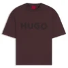 Cotton-jersey T-shirt with reflective logo