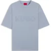 Cotton-jersey T-shirt with reflective logo