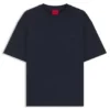 Cotton-jersey T-shirt with reflective logo