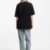 Cotton-jersey T-shirt with rhinestone Happy HUGO