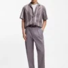 Cotton-jersey T-shirt with signature-stripe cuffs