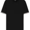 Cotton-jersey T-shirt with signature-stripe cuffs