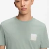 Cotton-jersey T-shirt with split-logo print