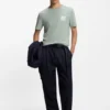 Cotton-jersey T-shirt with split-logo print