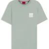 Cotton-jersey T-shirt with split-logo print