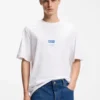Cotton-jersey T-shirt with workwear logo label