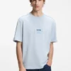 Cotton-jersey T-shirt with workwear logo label