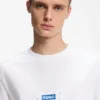 Cotton-jersey T-shirt with workwear logo label