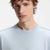 Cotton-jersey T-shirt with workwear logo label