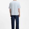 Cotton-jersey T-shirt with workwear logo label