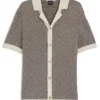 Cotton knit cardigan in a regular fit