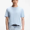 Cotton-linen T-shirt in a regular fit