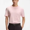 Cotton-linen T-shirt in a regular fit