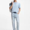 Cotton-linen T-shirt in a regular fit