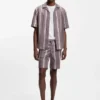 Cotton-linen T-shirt in a regular fit