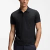 Cotton-piqué polo shirt with all-over print Cotton-piqué polo shirt with all-over print