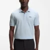 Cotton-piqué polo shirt with all-over print Cotton-piqué polo shirt with all-over print
