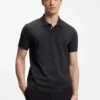 Cotton-piqué polo shirt with all-over print Cotton-piqué polo shirt with all-over print