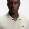 Cotton-piqué polo shirt with all-over print Cotton-piqué polo shirt with all-over print