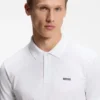 Cotton-piqué polo shirt with all-over print Cotton-piqué polo shirt with all-over print