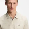 Cotton-piqué polo shirt with all-over print Cotton-piqué polo shirt with all-over print