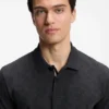 Cotton-piqué polo shirt with all-over print Cotton-piqué polo shirt with all-over print