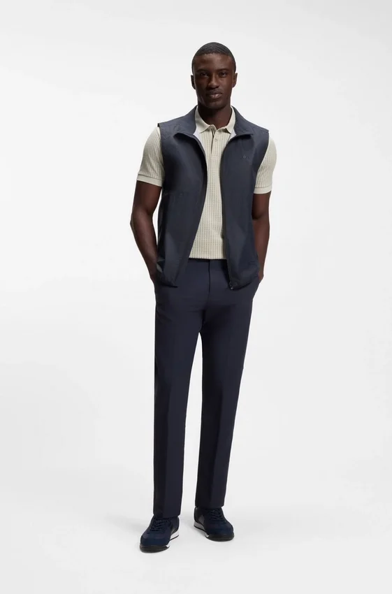 Cotton-piqué polo shirt with all-over print Cotton-piqué polo shirt with all-over print