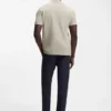 Cotton-piqué polo shirt with all-over print Cotton-piqué polo shirt with all-over print