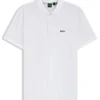 Cotton-piqué polo shirt with all-over print