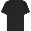 Cotton-piqué polo shirt with all-over print Cotton-piqué polo shirt with all-over print