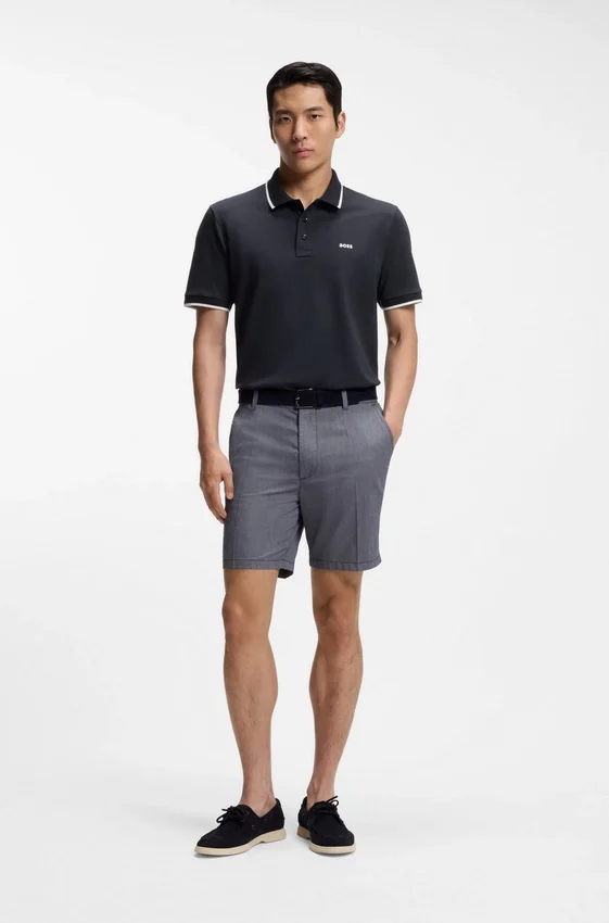 Cotton-piqué polo shirt with contrast tipping Cotton-piqué polo shirt with contrast tipping