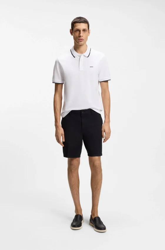 Cotton-piqué polo shirt with contrast tipping Cotton-piqué polo shirt with contrast tipping