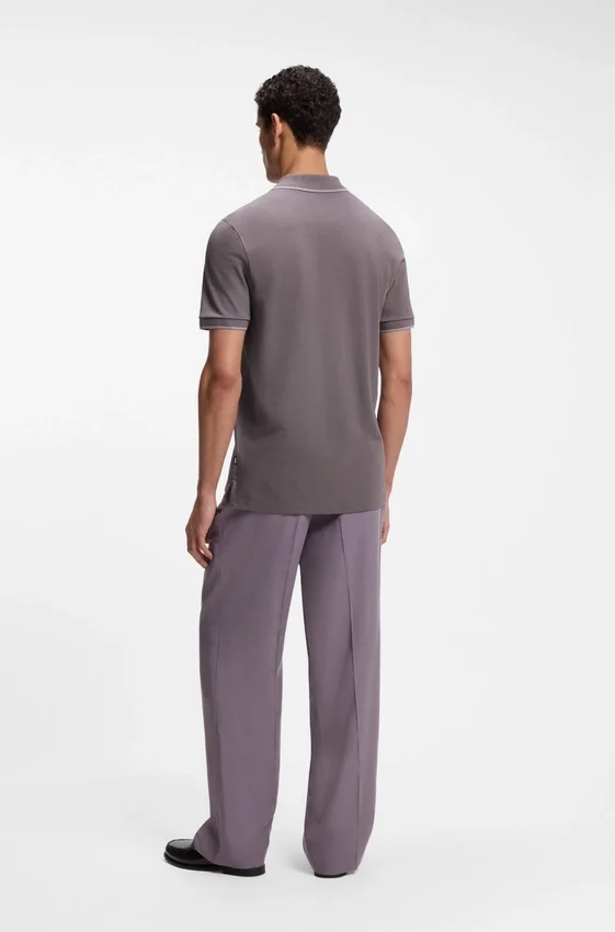 Cotton-piqué polo shirt with contrast tipping Cotton-piqué polo shirt with contrast tipping