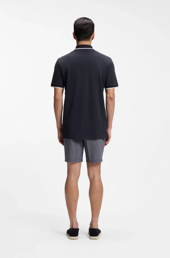 Cotton-piqué polo shirt with contrast tipping Cotton-piqué polo shirt with contrast tipping