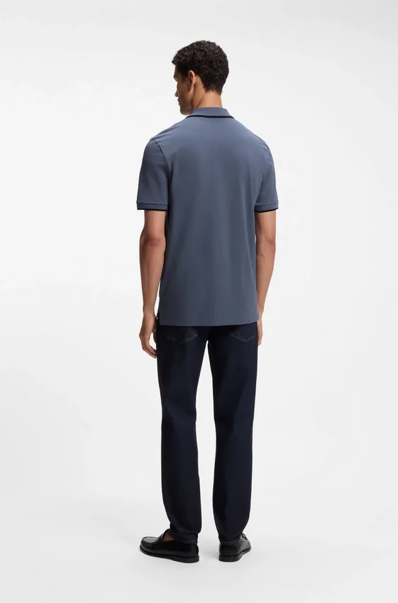 Cotton-piqué polo shirt with contrast tipping Cotton-piqué polo shirt with contrast tipping